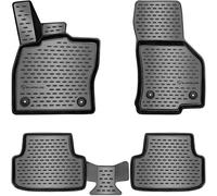 ELMASLINE Juego de Alfombrillas de Goma 3D para Seat/Cupra ATECA año de construcción 2016-2026 | Borde Extra Alto - Accesorios para Alfombrillas