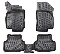Elmasline Juego de alfombrillas de goma 3D para Seat Leon 1 (1M1) 1999-2006 | Alfombrillas con borde extra alto