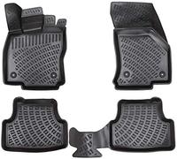 Elmasline Juego de alfombrillas de goma 3D para Skoda Octavia 2 II, 2004 - 2012, borde extra alto de 5 cm