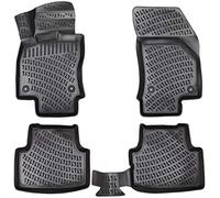 ELMASLINE Juego de alfombrillas de goma 3D para Skoda Octavia I | 1996 - 2006 | 1ª generación | bordes extra altos | no encaja en Octavia II