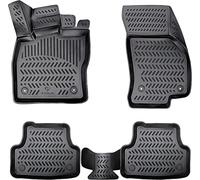 ELMASLINE Juego de alfombrillas de goma 3D para Skoda Superb 3 (III) | 2015-2024 | borde extra alto felpudos - accesorios | (3 V)