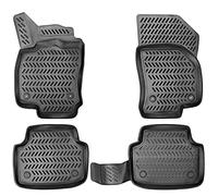 ELMASLINE Juego de alfombrillas de goma 3D para VW Golf 6, año de construcción 2008-2014, borde extra alto de 5 cm