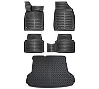 ELMASLINE Juego de alfombrillas de goma 3D y bandeja de maletero para Audi Q4 E-Tron a partir de 2021 (suelo de carga estándar) | No encaja en el suelo de carga variable