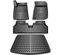 ELMASLINE Juego de alfombrillas de goma 3D y bandeja de maletero para KIA NIRO EV (SG2) 2022-2025 | 2ª Gen. (suelo de carga superior) | Accesorios alfombrillas de maletero | ¡¡¡Solo para eléctrico!!!