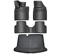 ELMASLINE Juego de Alfombrillas de Goma 3D y Bandeja de Maletero para VW ID.3 | 2020-2026 | Nota Importante: los Accesorios no encajan en el Suelo de Carga Variable