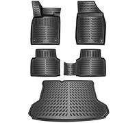 ELMASLINE Juego de Alfombrillas de Goma 3D y Bandeja de Maletero para VW ID.4 | 2020-2026 | Nota Importante: los Accesorios no encajan en el Suelo de Carga Variable