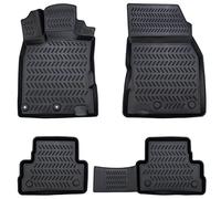 Elmasline - Juego de alfombrillas de goma de diseño 3D, borde extralto de 5 cm