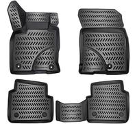 Elmasline - Juego de alfombrillas de goma de diseño 3D para Ford KUGA 3 (III) 2019-2025 | Alfombrillas de goma para coche con bordes extra altos | Accesorios para auto