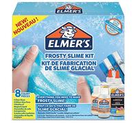 Elmer's Kit Slime Helado con pegamento Frosty, transparente, barras con purpurina y solución activadora líquido mágico, 8 unidades