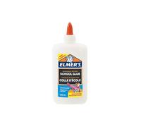 Elmer's - Pegamento líquido uso escolar Elmer, blanco, lavable, 225 ml; adecuado para hacer slime