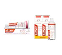 Elmex Caries Protection Professional Anticavity Pasta de dientes 75ml + Enjuague Bucal Pack 2 x 400ml