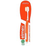 ELMEX - Cepillo de dientes anticarios suave - Mango con 25% de plástico reciclado, suave, limpieza suave y profunda de la dentición