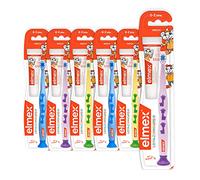 elmex Cepillo de dientes de aprendizaje suave, 6 unidades, para niños de 0 a 2 años, con pasta de dientes de bebé de 20 ml