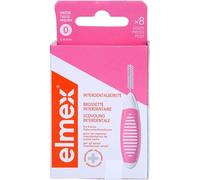 elmex Cepillo interdental rosa (tamaño 0, 0,40 mm), 1 x 8 unidades, cepillo interdental para la limpieza de pequeños espacios interdentales