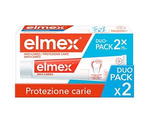 Elmex Dentífrico Protección Caries con fluoruro amino, 2 x 75 ml