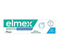 ELMEX Elmex Sensitive Pasta de dientes blancura suave 0% colorantes - Dientes sensibles, encías dolorosas, protección del esmalte dental, 75 ml