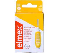 elmex Cepillo interdental amarillo (tamaño 4, 0,7 mm), 1 x 8 unidades - Cepillos interdentales para la limpieza interdental mediana