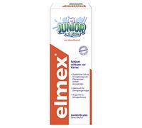ELMEX JUNIOR - Acondicionador dental, 6 - 12 años, 3 unidades (3 x 400 ml), protección extra de caries, para aparatos ortopédicos, sabor a menta