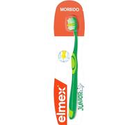 Elmex Junior Cepillo de Dientes Infantil Suave,1 Ud - 6 a 12 Años con Dientes Permanentes, Limpieza Interdental, Cabezal Compacto para Llegar a Zonas de Difícil Acceso