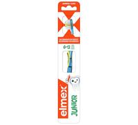 Elmex Junior Cepillo de Dientes Infantil Suave,1 Ud - 6 a 12 Años con Dientes Permanentes, Limpieza Interdental, Cabezal Compacto para Llegar a Zonas de Difícil Acceso