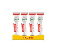 Elmex Junior Protección Caries Pasta de Dientes Infantil, Pack 4 Uds x 75ml, Protege contra la Caries, Dentífrico para Niños 6-12 Años, Contiene Fluoruro de Amina