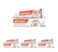 Elmex Niños Protección Caries Pasta de Dientes Infantil, 1 Ud x 50 ml, Protege contra la Caries, Dentífrico para Niños 0-6 Años, Contiene 1000ppm de Fluoruro de Amina (Paquete de 4)