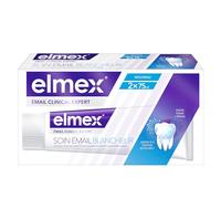 ELMEX - Pasta de dientes Clinical Expert - Cuidado blanco del esmalte - Protección del esmalte y prevención de caries - Hasta 3 tonos más blancos - Juego de 2x75 ml