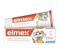 elmex Pasta de dientes para bebés de 0 a 2 años, 50 ml, protección especial para los primeros dientes de los bebés, protege el esmalte y es suave con las encías