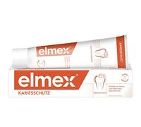 elmex Pasta de dientes protector de caries 75 ml - Limpieza dental médica para una protección de caries altamente eficaz - Proporciona un protector de calcio fluoruro de doble acción para dientes