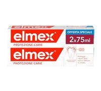 Elmex Protección Anticaries Pasta de Dientes Anticaries 2x75ml, Protege de las caries, remineraliza el esmalte, ayuda a reducir la pérdida de minerales, forma una capa protectora sobre los dientes
