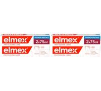 Elmex Protección Anticaries Pasta de Dientes Anticaries 2x75ml, Protege de las caries, remineraliza el esmalte, ayuda a reducir la pérdida de minerales, forma una capa protectora sobre los dientes