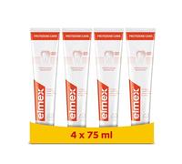 Elmex Protección Caries Pasta de Dientes con Fluoruro de Amina | Pack 4 Uds x 75ml | Protege contra la Caries | Dentífrico que Fortalece el Esmalte | Protección Superior de los Dientes