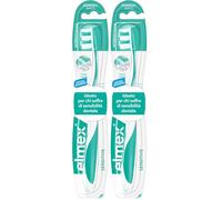 Elmex Sensitive Cepillo de Dientes Suave, 1 Ud, Cepillo con Filamentos Suaves para Dientes Sensibles y Cuellos Dentales Expuestos, Limpieza Interdental, Cabezal con Recubrimiento Suave (Paquete de 2)
