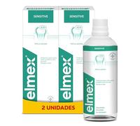 Elmex Sensitive Enjuague Bucal contra la Sensibilidad Dental | Pack 2 Uds x 400ml | Protege contra la Caries | Colutorio que Protege los Dientes Extremadamente Sensibles | Contiene Fluoruro de Amina