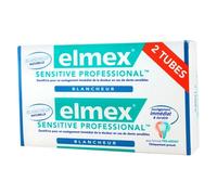 Elmex Sensitive pasta de dientes profesional blanqueador de 75ml lote de 2