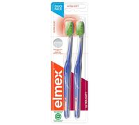 Elmex Ultra Soft 2 Cepillos de Dientes Ultra Suave - Negro - Naranja