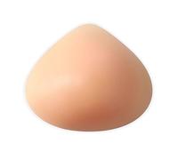 ELMIKA Almohadilla de silicona para mastectomía, prótesis de mastectomía triangular, una pieza, beige, C+ Cup (400g/piece)