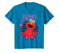 Elmo Happy Cuddle XOXO Lindo Heart Friends de Sesame Street Kids Camiseta