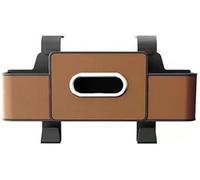 ELNas Portavasos para Coche Organizador para Mercedes Benz Mercedes-EQ EQC 350 400 EQS 450+ 580 EQV 300L 300, Asiento Trasero Coche Caja Almacenamiento Multifuncional,Brown