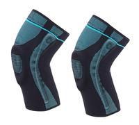 Elnwnnkc 1 par de rodilleras de silicona de apoyo de nailon transpirable para recuperación de lesiones deportivas y protección de articulaciones, protector de rodilla de baloncesto