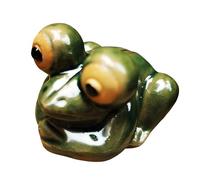 Elnwnnkc 1 Pieza / 2 Piezas de de Rana de árbol de cerámica esmaltada con Hecha a Mano para decoración del hogar y exhibición de pecera Preciosa Estatua de Rana de árbol para Adorno de de de en