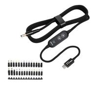 Elnwnnkc 100W To DC5.5mm Fast with Adjustable 5V-20V Output & 28 Adapters For Laptops High Efficiency Laptop Charging with Type C