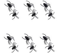 Elnwnnkc 12 Piezas De Figuras Arañas Falsas Accesorios Halloween Decoración Interior Y Exterior para Casas Encantadas Exhibición Y Actividad Broma Figuras Arañas Grandes para Decoraciones