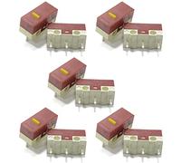 Elnwnnkc 2/10 Uds Microinterruptor de ratón Original HUANO 3 Pines 30M clics ratón botón de Silencio Conjunto de microinterruptor Punto Amarillo microinterruptor de ratón microinterruptores Encendido