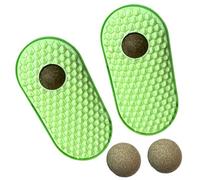 Elnwnnkc 2 cepillos de peluquería para gatos, cepillo de esquina de pared, rascador de esquina, juguete de menta de gato, suministros para gatos