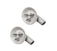 Elnwnnkc 2 conectores de salida de drenaje de aire acondicionado, conector de manguera de drenaje de unidad externa, ajuste de codo, fácil instalación