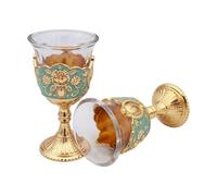 Elnwnnkc 2 Piezas de Artículos de con Patrón de Rosas Artísticas, Accesorios de Artículos de con Patrón de Rosas, Adecuados para Diversas Bebidas, Copas de Vino con incisiones Hechas a Mano