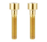 Elnwnnkc 2 tornillos de aleación de metal para bicicleta, tornillos de fijación para bicicleta de carretera, tornillos de cabeza de rosca, accesorios de ciclismo para bicicletas y motocicletas