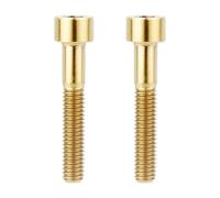 Elnwnnkc 2 tornillos de aleación de metal para bicicleta, tornillos de fijación para bicicleta de carretera, tornillos de cabeza de rosca, accesorios de ciclismo para bicicletas y motocicletas