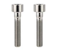 Elnwnnkc 2 tornillos de aleación de metal para bicicleta, tornillos de fijación para bicicleta de carretera, tornillos de cabeza de rosca, accesorios de ciclismo para bicicletas y motocicletas